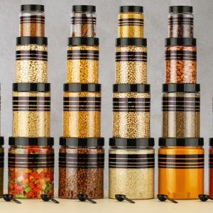 Durable 24-Piece Airtight Kitchen Storage Containers - Clear Plastic Set with Free Spoons