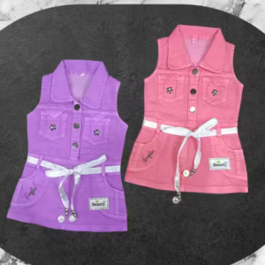 Bublee Dublee Stylish Girls Dungaree Set with Inner Top & Matching Leggings