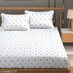 Homdazal glace cotton fiited bedsheet