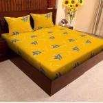 Homdazal glace cotton fiited bedsheet