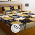 Presents Luxurious Super soft Cotton Feel bedsheet for Double Bed King Size with 2 Pillow Covers