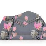 Glace Cotton Floral Luxurious Beautiful Soft Comfort Designer Floral Pattern 1 Single Size Bed bedsheet and 1 Pillow Cover