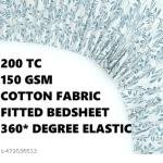 Elastic Fitted Bedsheets King Size Double Bed Bedsheet With 2 Pillow Covers