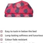 Glace Cotton Floral Luxurious Beautiful Soft Comfort Designer Floral Pattern 1 Single Size Bed bedsheet and 1 Pillow Cover