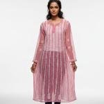 Lucknowi Hand Embroidered Chikankari Kurta