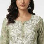 Women Pure Mul Mul Cotton Kurta Palazzo Set