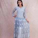 56 Kali Chikankari Anarkali