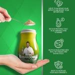 Mushroomex 100 Gram Mushroom Powder Ayurvedic Weight Gainer for Men Women and Adults with Natural Ingredients to Improve Stamina, Appetite and Overall Wellness (Pack of 1)