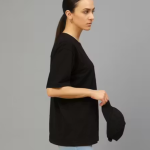 Chughz Girlish Oversize Plain Cotton Blend T-shirt