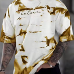 CHUGHz Cotton Men T-shirt Down Shoulder Oversize