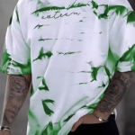 CHUGH'z Cotton Men Printed T-shirt Down Shoulder Oversize