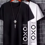 Men's Printed Round Neck Polyester T-shirt