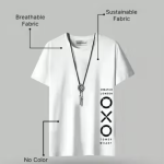 Men's Printed Round Neck Polyester T-shirt