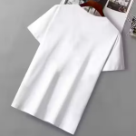 Men's Printed Round Neck Polyester T-shirt