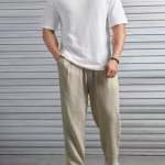 Chughz Latest Men'S Printed Typography Round Neck Cotton Blend Black T-Shirt