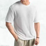 Chughz Latest Men'S Printed Typography Round Neck Cotton Blend Black T-Shirt