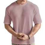 Chughz Latest Men'S Printed Typography Round Neck Cotton Blend Black T-Shirt