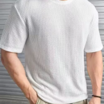 CHUGHZ Latest Men's Printed Typography Round Neck Cotton Black T-shirt