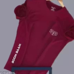 Men'S Round Neck Half Sleeves Cotton Blend Tshirt