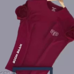 Men'S Round Neck Half Sleeves Cotton Blend Tshirt