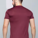 Chughz Men;S Round Neck Printed Never Give U Polyester Tshirt