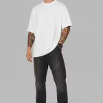 CHUGHZ Oversized Drop Shoulder Cotton Blend Tshirt For Men