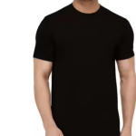 Mens Solid Round Neck Cotton T-shirt