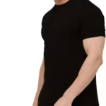 Mens Solid Round Neck Cotton T-shirt