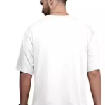 Chughz Latest Pure Cotton Round Neck Half Sleeve Oversized Baggy Fit Drop Shoulder T-Shirt for Men