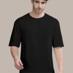 Chughz Latest Pure Cotton Round Neck Half Sleeve Oversized Baggy Fit Drop Shoulder T-Shirt for Men