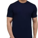 Mens Solid Round Neck Cotton T-shirt