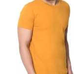 Mens Solid Round Neck Cotton T-shirt