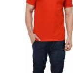 Mens Solid Round Neck Cotton T-shirt