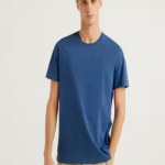 Si-Squad Solid Polyester Fit Half Sleeves T-Shirt for Men Air Force ( Blue )
