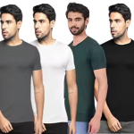 CHUGHZ Solid Polyester Fit Half Sleeves T-Shirt for Men