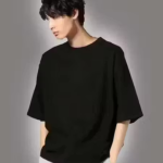 Oversized Drop Shoulder Cotton Blend Tshirt For Men