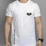 Men's Polyester Round Neck T-shirt