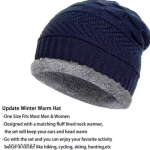 Chughz Wool Beanie Cap & Muffler for Mens & Women | Winter Cap for Men |Soft Woolen Muffler & Cap for Men & Women Black