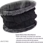 CHUGHZ Knitted Winter Cap & Neck Scarf with Fleece,Unisex Beanie Cap with Neck Warmer for Men & Women,Thermal Cap,Thick Fluffy Woollen Cap 2 Piece Combo