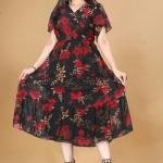 Georgette Long Maxi Dress