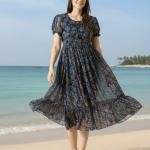 Georgette Long Maxi Dress