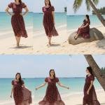 Georgette Long Maxi Dress