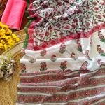 Beautiful Ultra HD Ink high quality Digital printing with wax finishing in saree