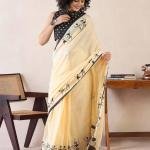 Beautiful Ultra HD Ink High Quality Digital Printing With Wax Finishing In Saree