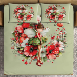 🧚‍♀️ Enchanting Fairy Blossom Bedsheet Set 90*100
