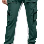 Black Lycra Blend Polyester Elastic Self Design Track Pant For Men