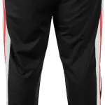 Men’s Black Side-Stripe Sports Track Pants