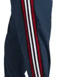 ADAAISTIC Sports Navy Blue Dual-Stripe Sports Track Pants