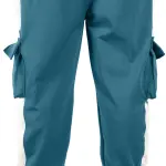 ADAAISTIC Sports Men’s Aqua Colorblock Cargo Track Pants