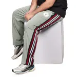 ADAAISTIC Sports Navy Blue Dual-Stripe Sports Track Pants